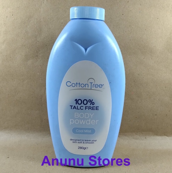 Cotton Tree 100% Talc Free Body Powder Cool Mist - 280g